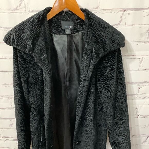 East 5th medium long black coat - Picture 5 of 8